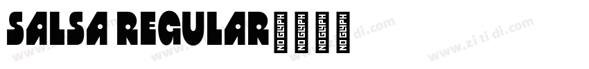 salsa Regular字体转换